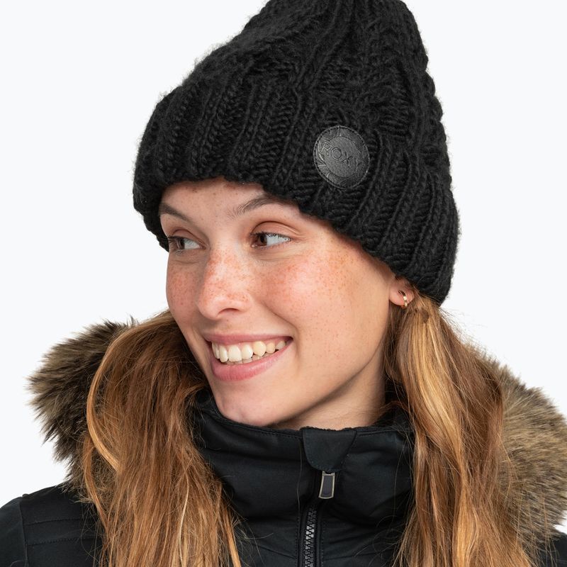 Női snowboard sapka ROXY Tram Beanie true fekete 9