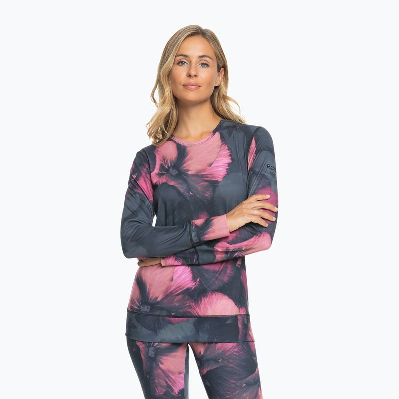 Női termoaktív felső ROXY Daybreak Top true black pansy pansy