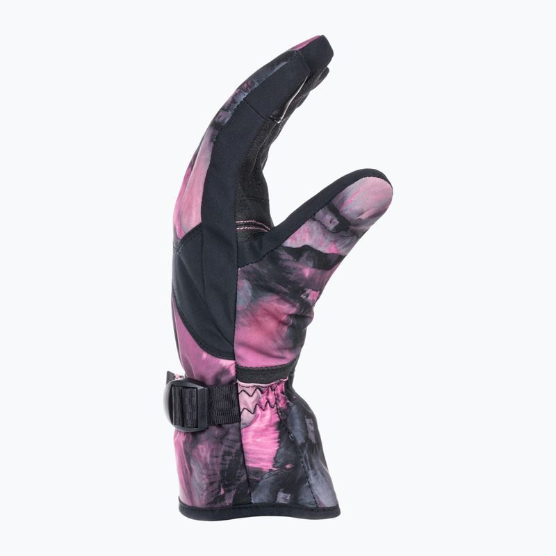 Női snowboard kesztyű ROXY Jetty true black pansy pansy pansy 2