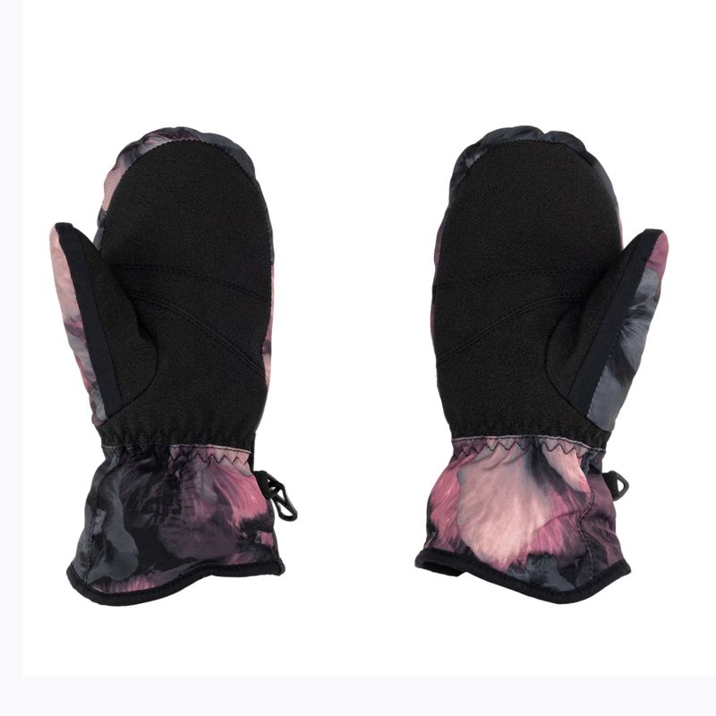 Gyermek snowboard kesztyű ROXY Jetty Mitt Girl true black pansy rg 2