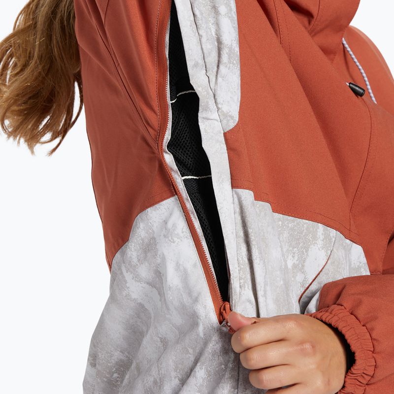 DC Chalet Anorak vörösesbarna női snowboard dzseki 5
