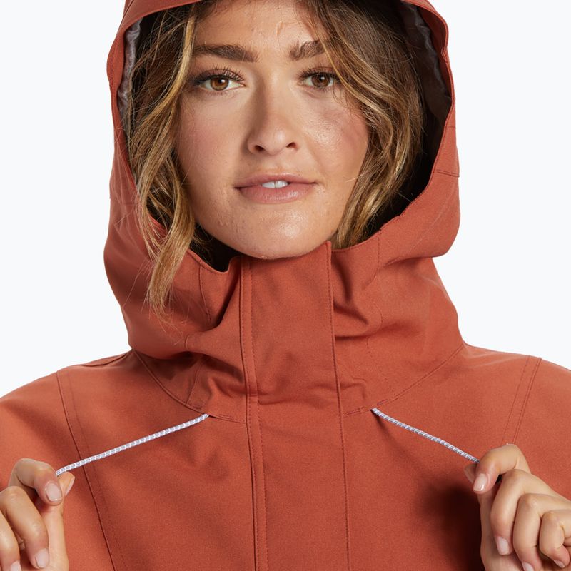 DC Chalet Anorak vörösesbarna női snowboard dzseki 8