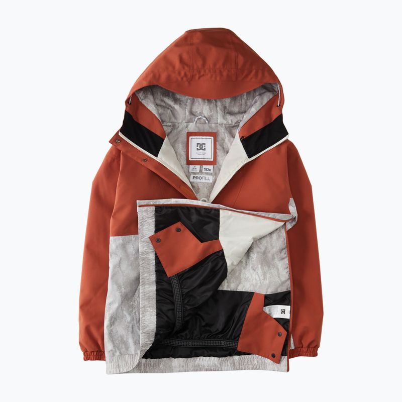 DC Chalet Anorak vörösesbarna női snowboard dzseki 9