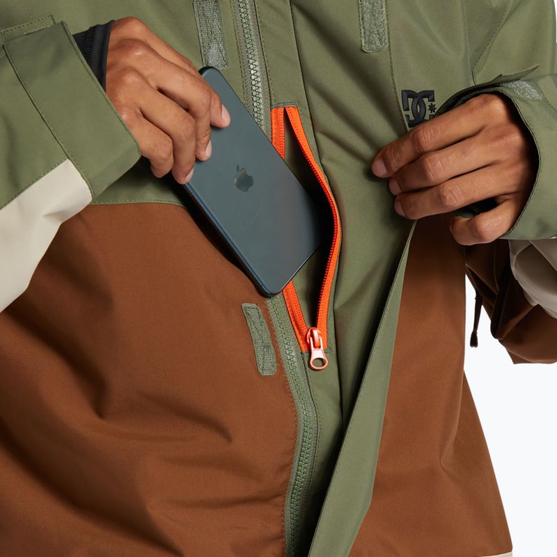 Férfi DC Defy négylevelű lóhere snowboard kabát 3