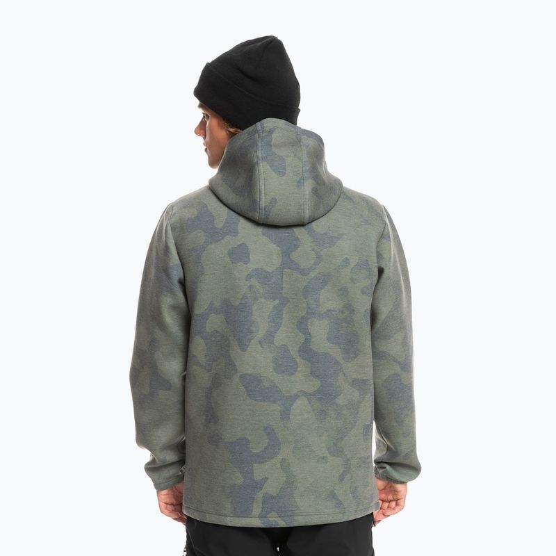 Quiksilver Shredder Hoodie tie dye igaz fekete snowboard melegítőfelső 3