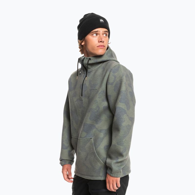 Quiksilver Shredder Hoodie tie dye igaz fekete snowboard melegítőfelső 4