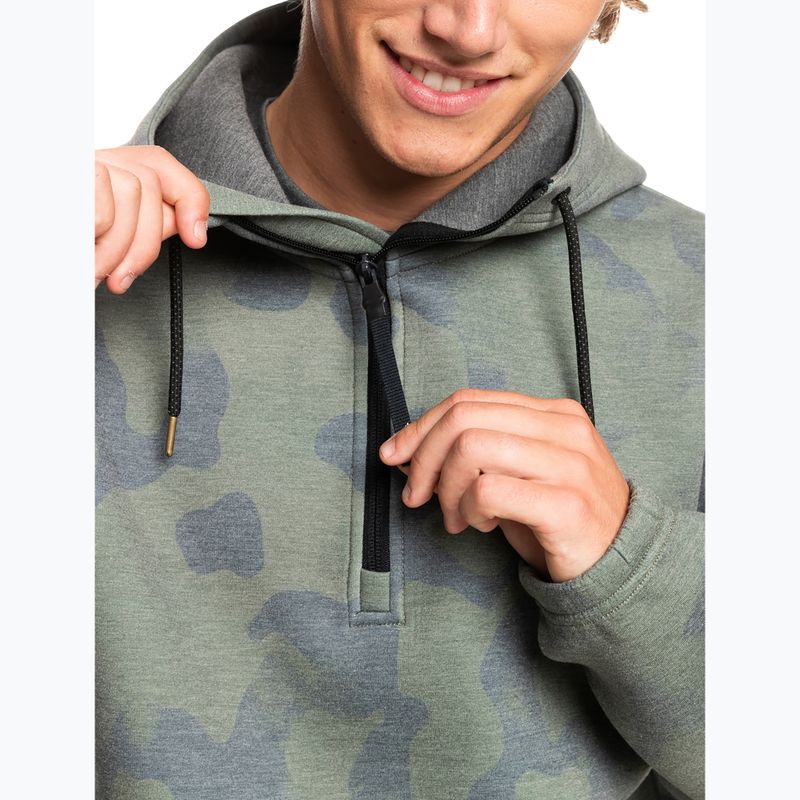Quiksilver Shredder Hoodie tie dye igaz fekete snowboard melegítőfelső 5