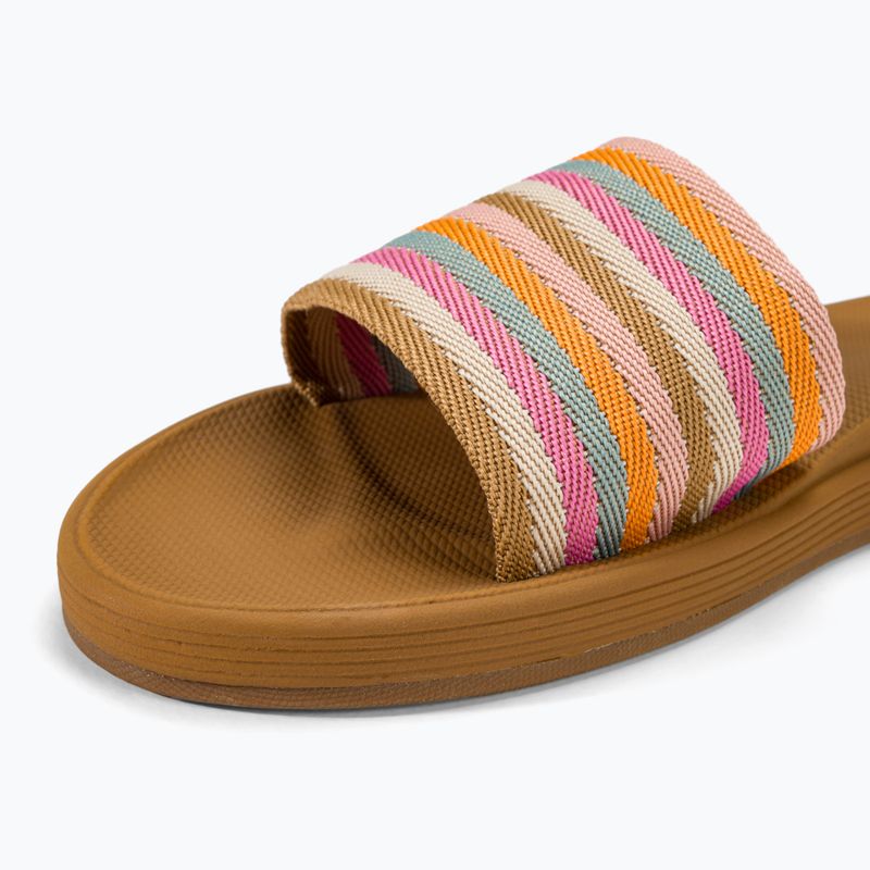 Női papucs ROXY Beachie Breeze tan/crazy pink 7