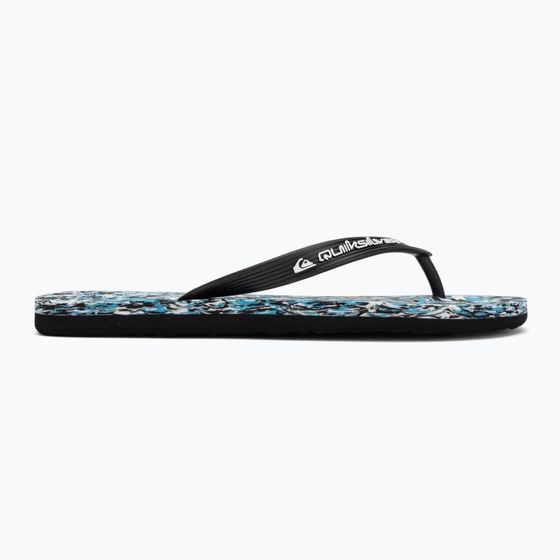 Quiksilver Molokai Recycled fekete/kék/kék férfi flip flopok 2