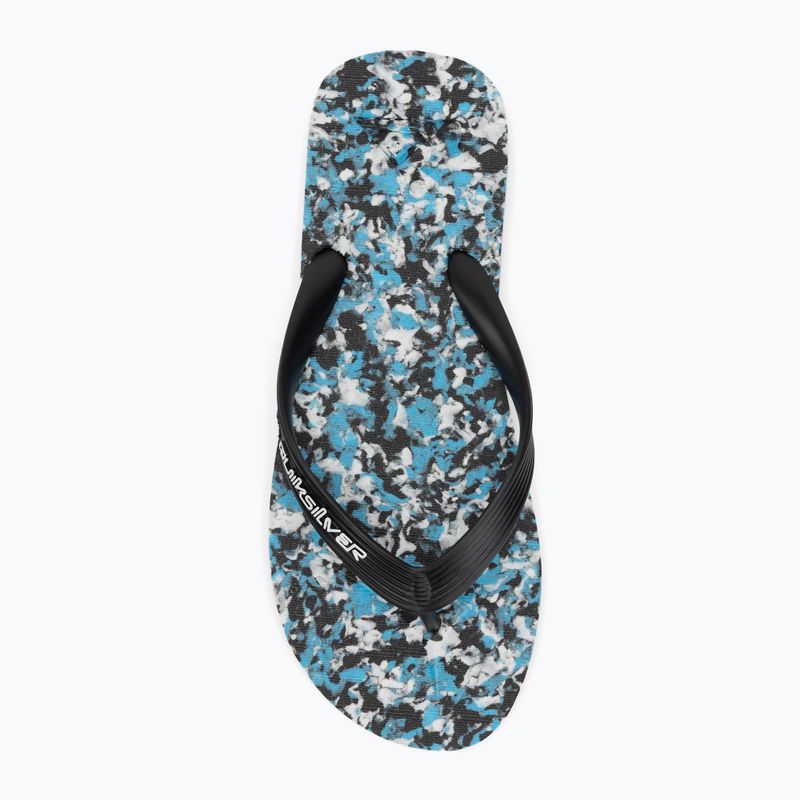 Quiksilver Molokai Recycled fekete/kék/kék férfi flip flopok 5