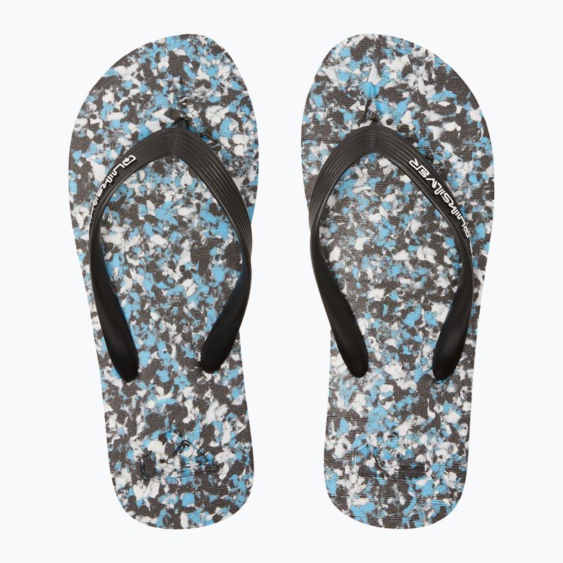 Quiksilver Molokai Recycled fekete/kék/kék férfi flip flopok 9