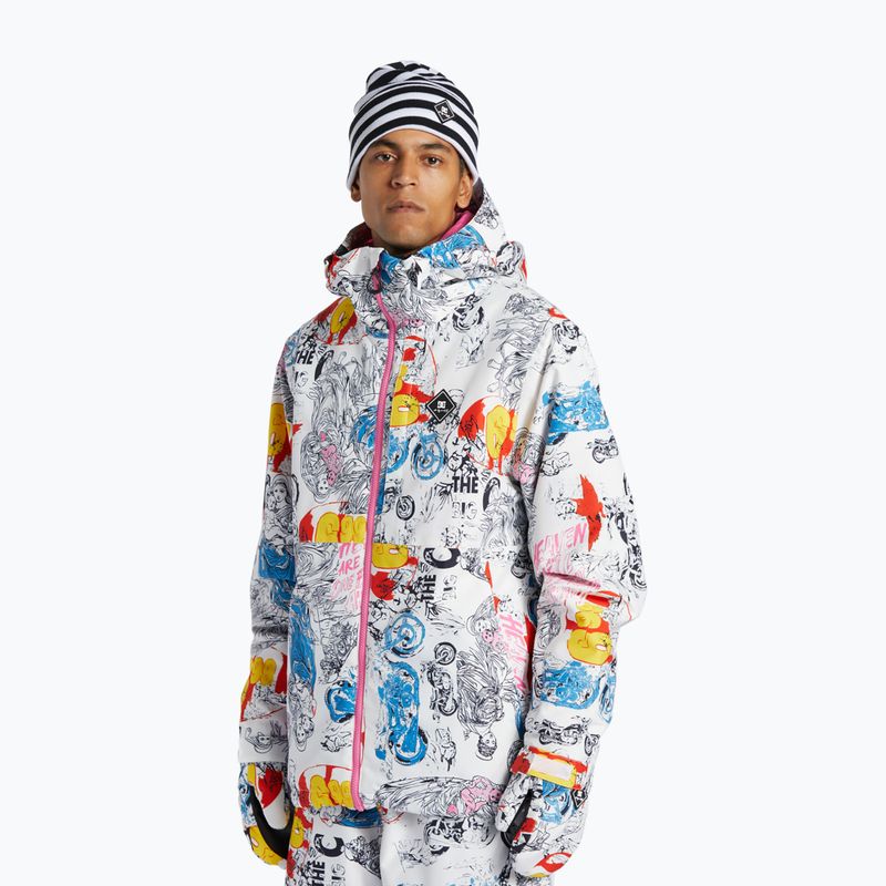 Férfi DC AW Basis szentek és bűnösök snowboard dzseki 3