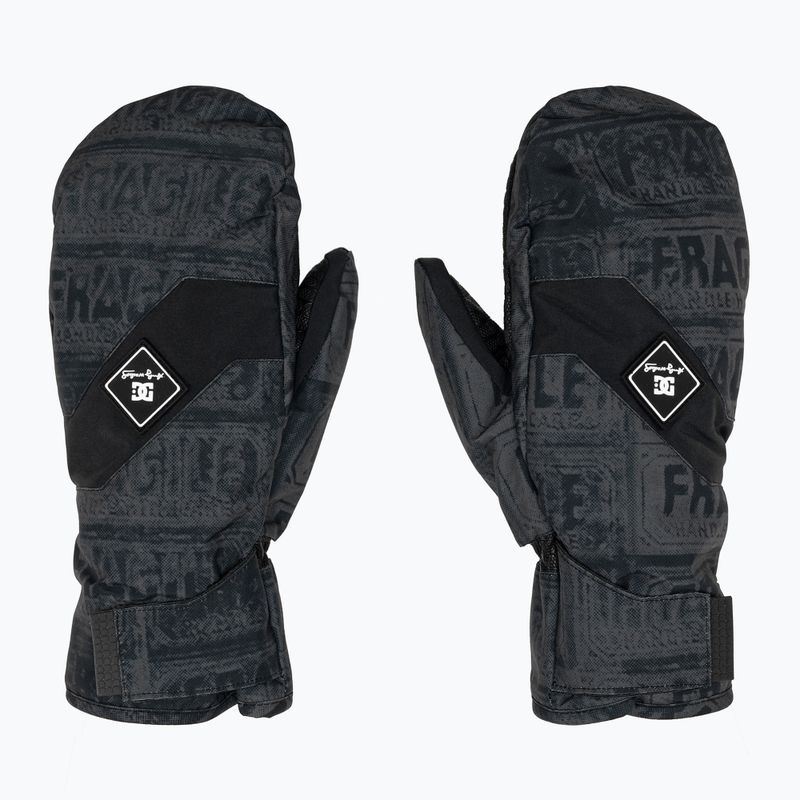 Férfi snowboard kesztyűk DC AW Franchise Mitten fekete törékeny 3