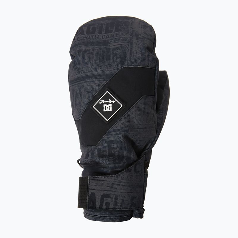 Férfi snowboard kesztyűk DC AW Franchise Mitten fekete törékeny 6