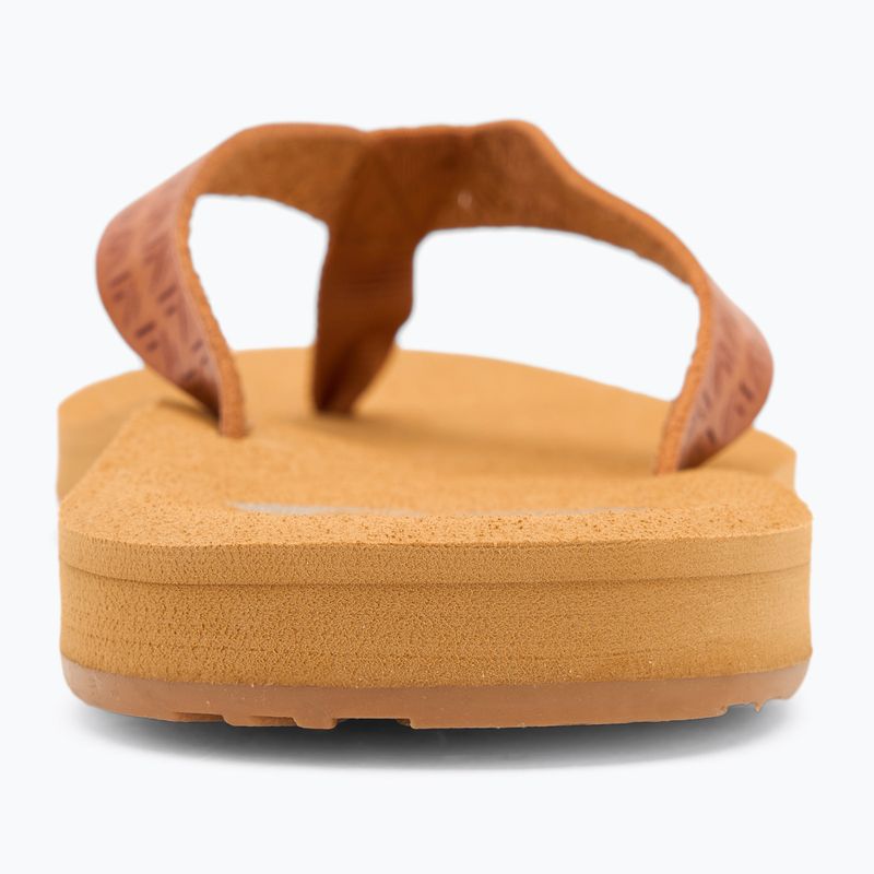 Női ROXY Porto Motif flip flopok barna színben 6