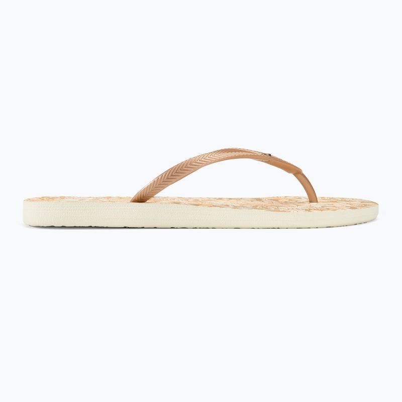 Női flip-flop papucs ROXY Bermuda Print peach cream 2