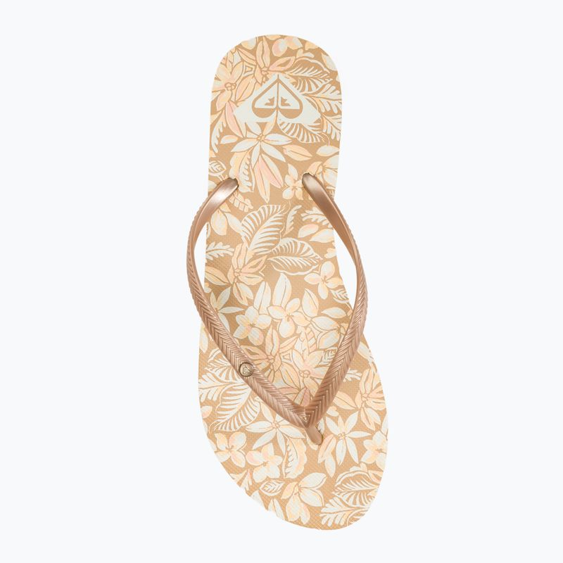 Női flip-flop papucs ROXY Bermuda Print peach cream 5