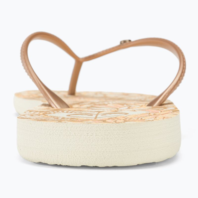 Női flip-flop papucs ROXY Bermuda Print peach cream 6