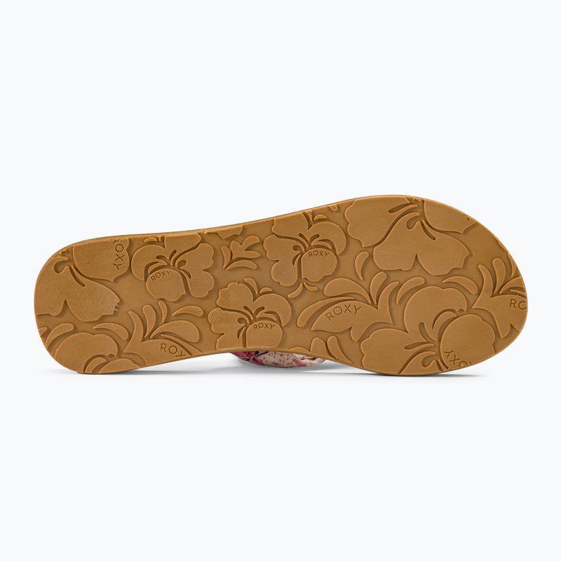 Női flip-flop papucs ROXY Paia V white/crazy pink print 5