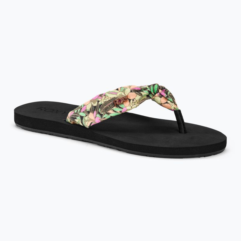 Női flip-flop papucs ROXY Paia V black/pink/soft lime