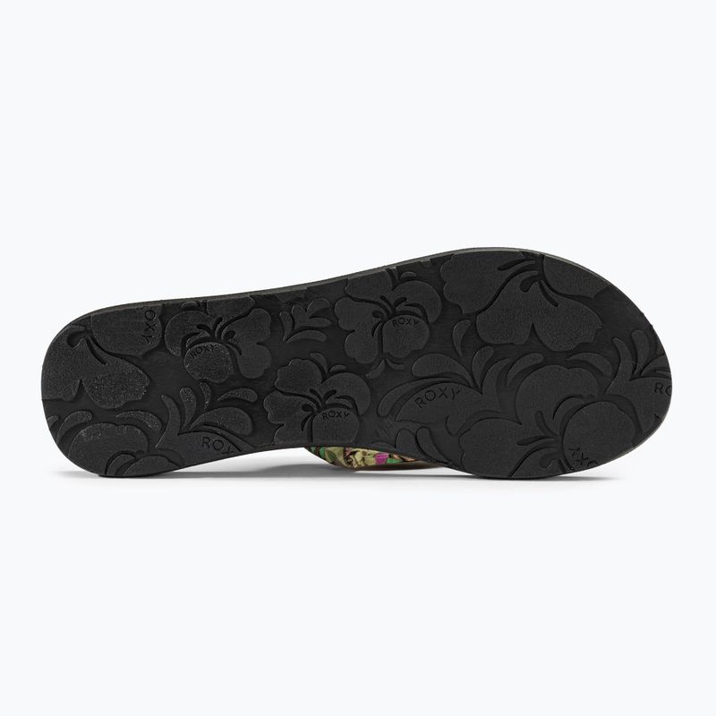 Női flip-flop papucs ROXY Paia V black/pink/soft lime 4