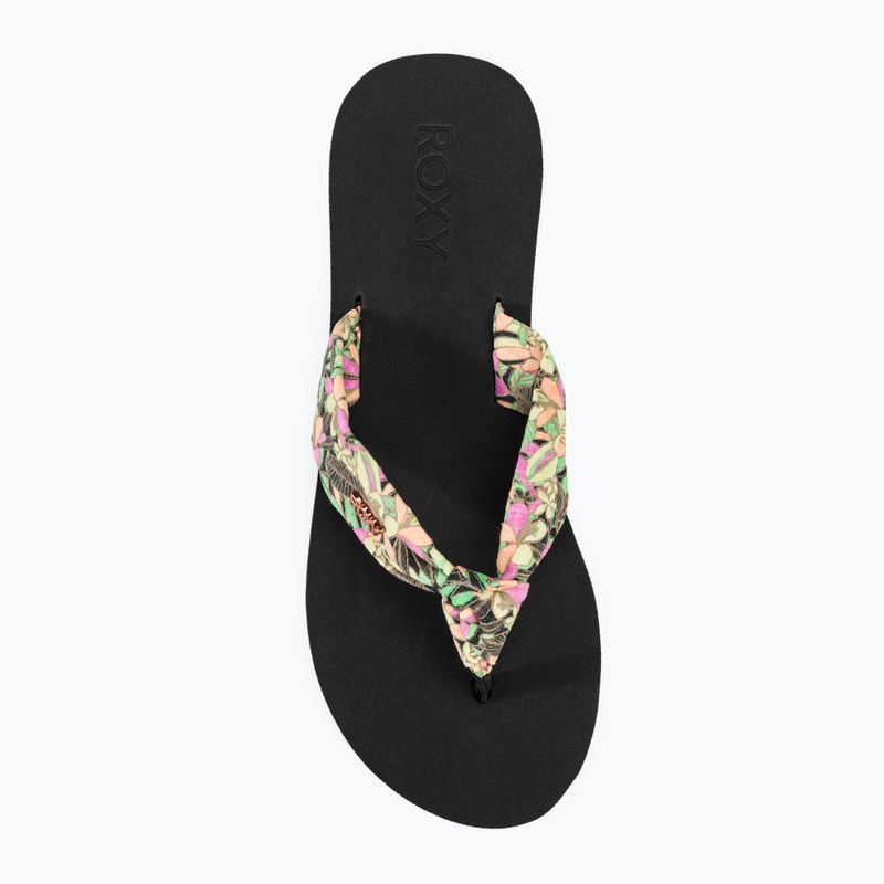 Női flip-flop papucs ROXY Paia V black/pink/soft lime 5