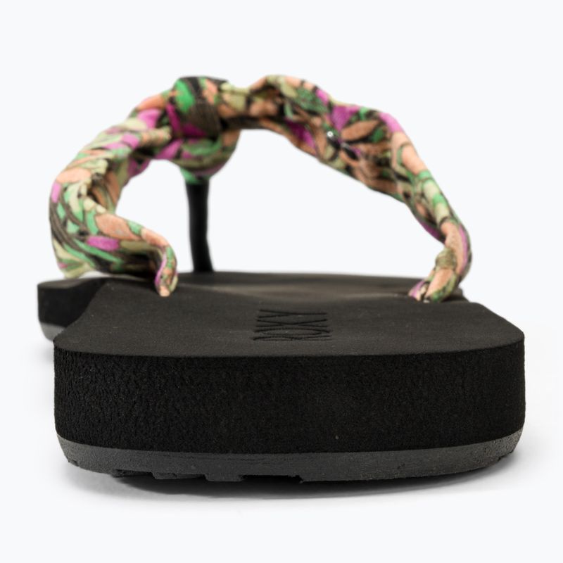 Női flip-flop papucs ROXY Paia V black/pink/soft lime 6