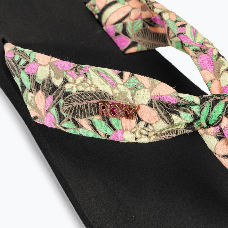 Női flip-flop papucs ROXY Paia V black/pink/soft lime 8