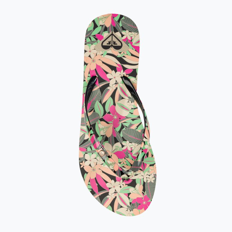 Női flip-flop papucs ROXY PortoUszonyo III black/pink/soft lime 6