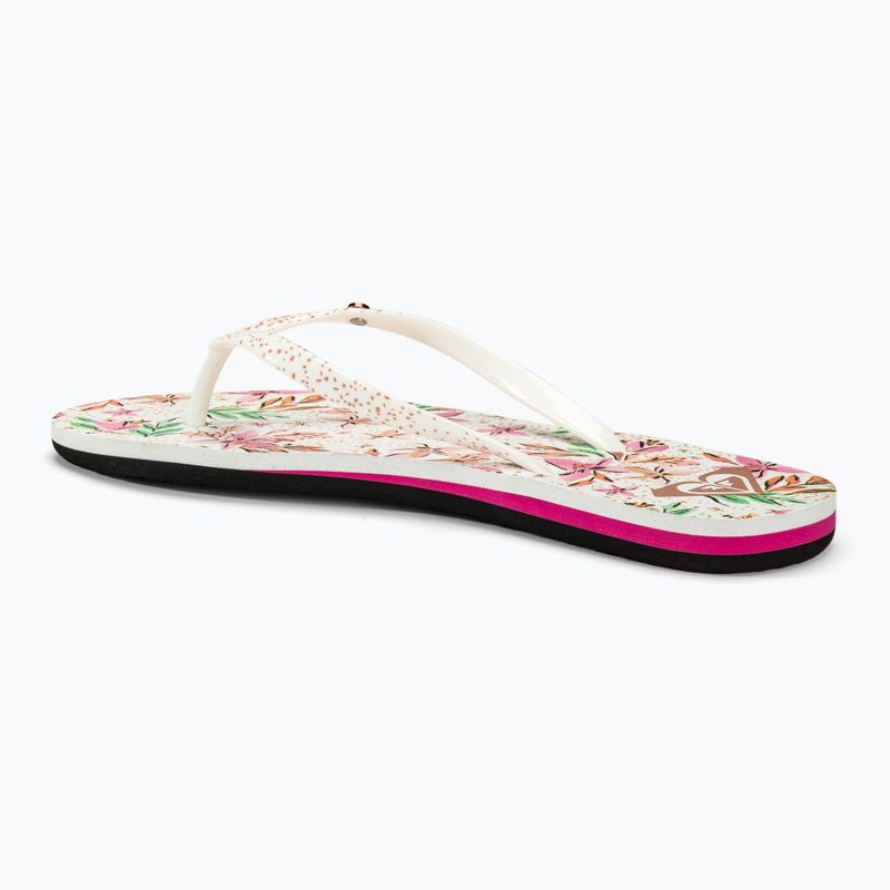 Női flip-flop papucs ROXY PortoUszonyo III white/crazy pink print 3