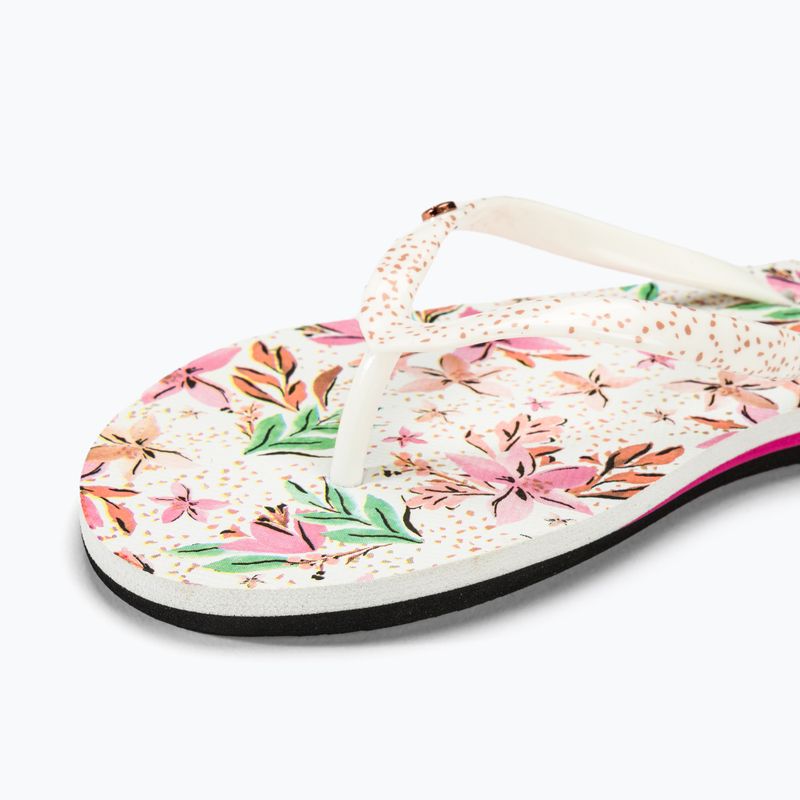 Női flip-flop papucs ROXY PortoUszonyo III white/crazy pink print 8