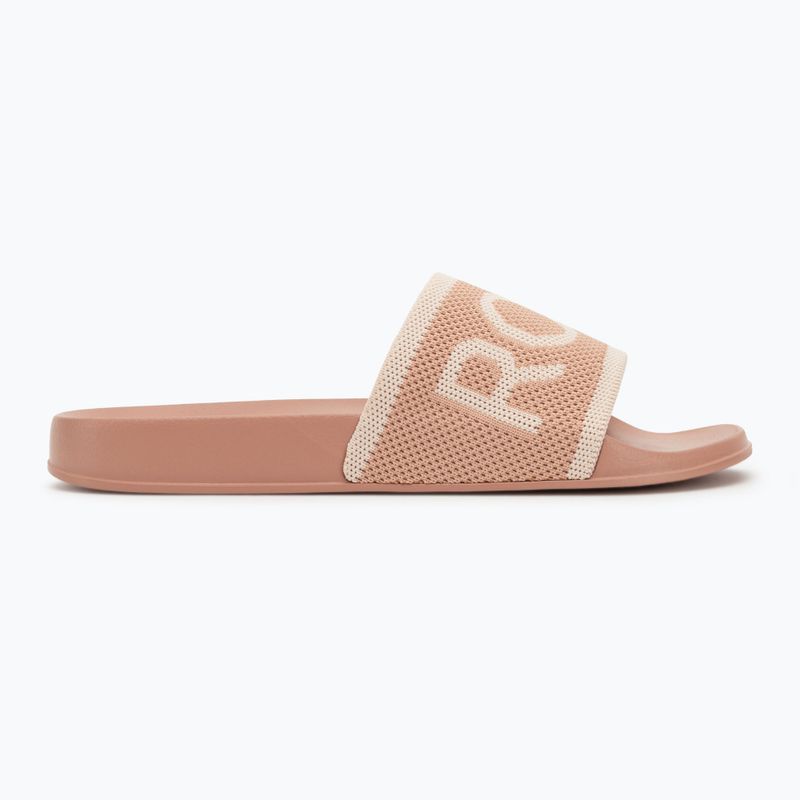 Női ROXY Slippy Knit búza/török kávé flip-flopok 2