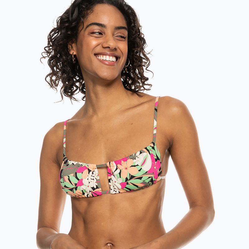 Fürdőruha felső ROXY Printed Beach Classics Bralette anthracite palm song s 2