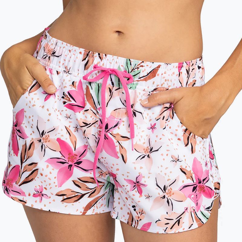Női fürdősort ROXY Wave Printed 2 white happy tropical swim 2