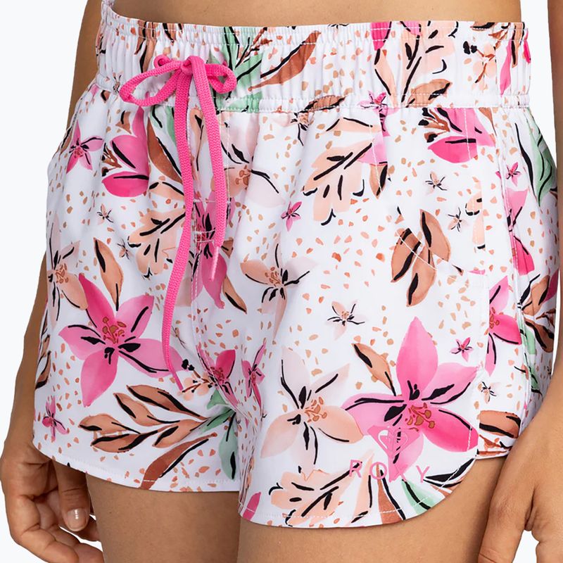 Női fürdősort ROXY Wave Printed 2 white happy tropical swim 4