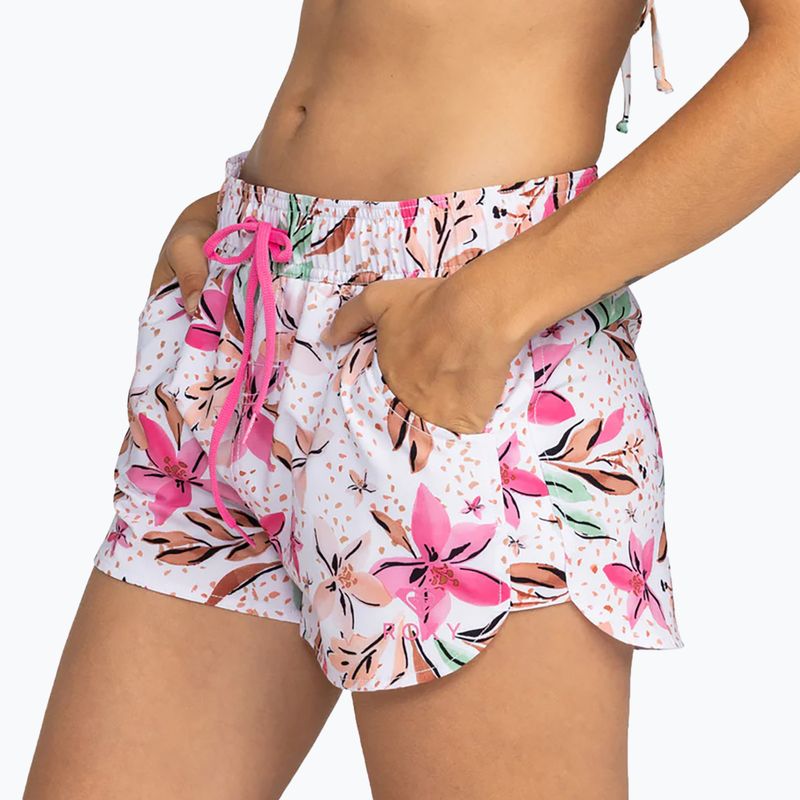Női fürdősort ROXY Wave Printed 2 white happy tropical swim 5