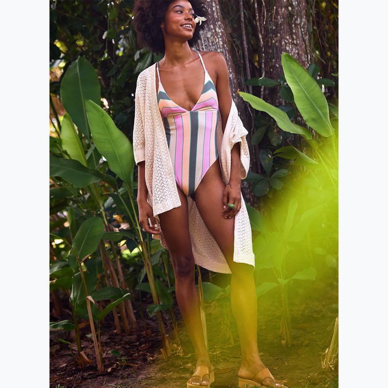 Női egyrészes fürdőruha ROXY Vista Stripe agave green very vista stripe 7