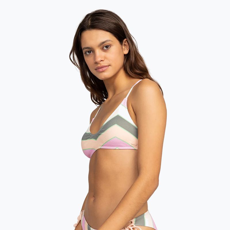 Fürdőruha felső ROXY Vista Stripe Strappy agave green very vista stripe 5