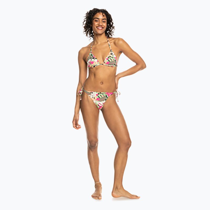 Fürdőruha felső ROXY Printed Beach Classics Tiki Tri anthracite palm song s 3