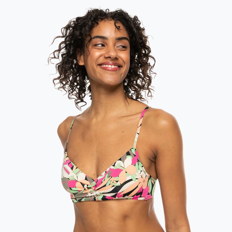 Fürdőruha felső ROXY Printed Beach Classics Wrap anthracite palm song s 2