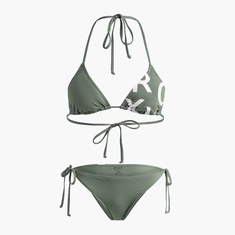 Női kétrészes fürdőruha ROXY Beach Classics Tie Side agave green