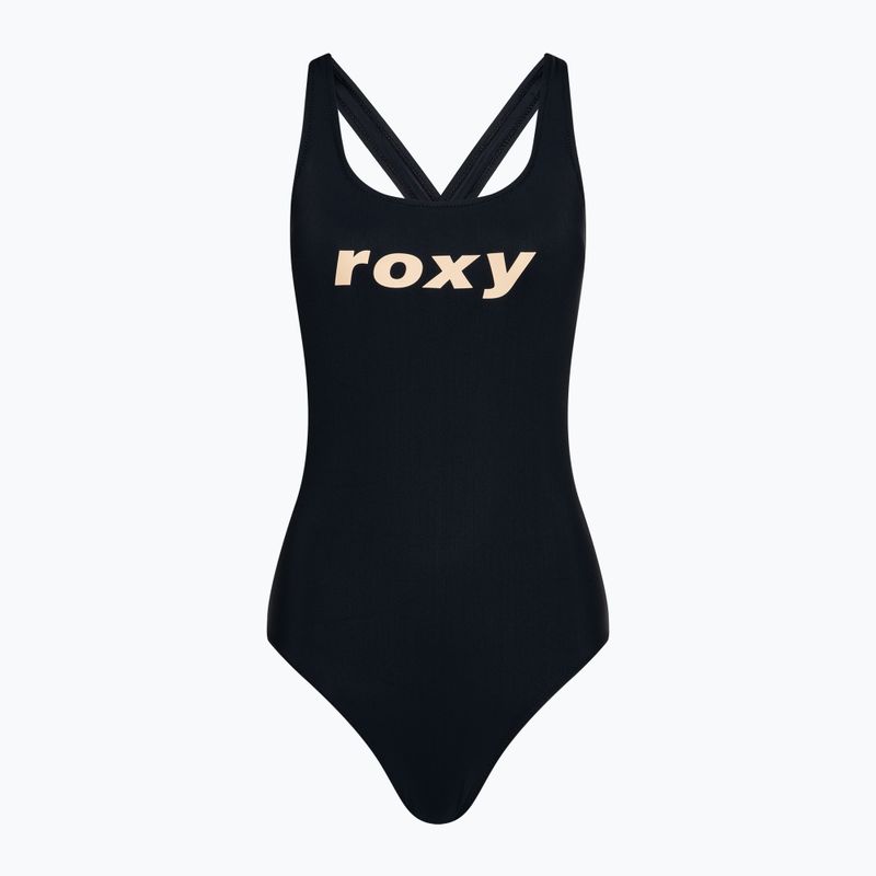 Női egyrészes fürdőruha ROXY Active Cross anthracite