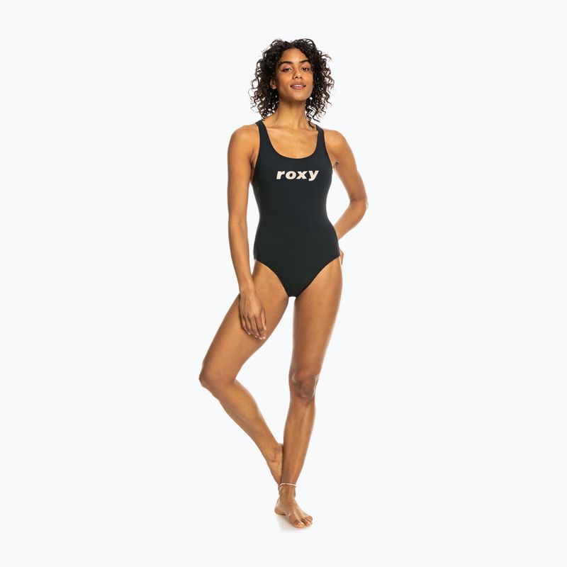Női egyrészes fürdőruha ROXY Active Cross anthracite 5