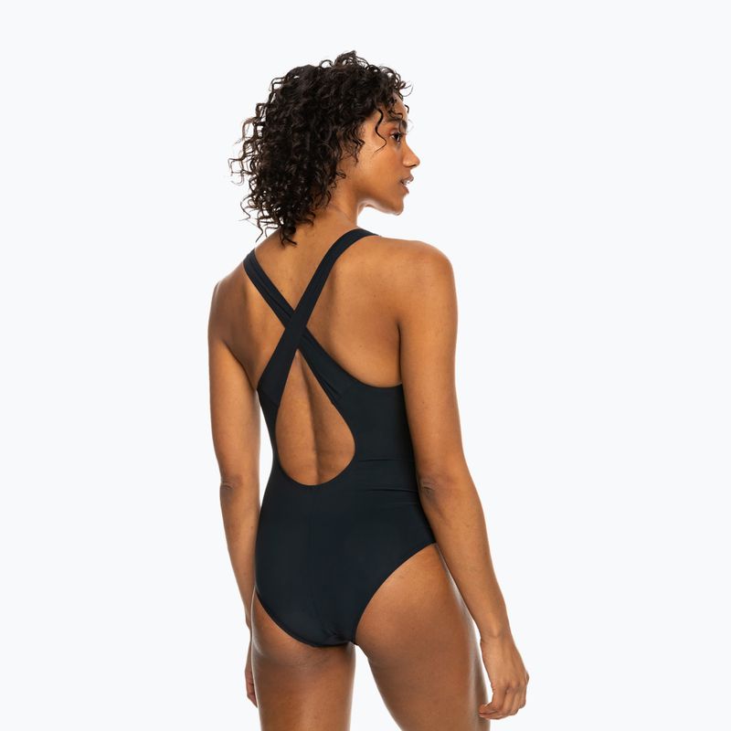 Női egyrészes fürdőruha ROXY Active Cross anthracite 6