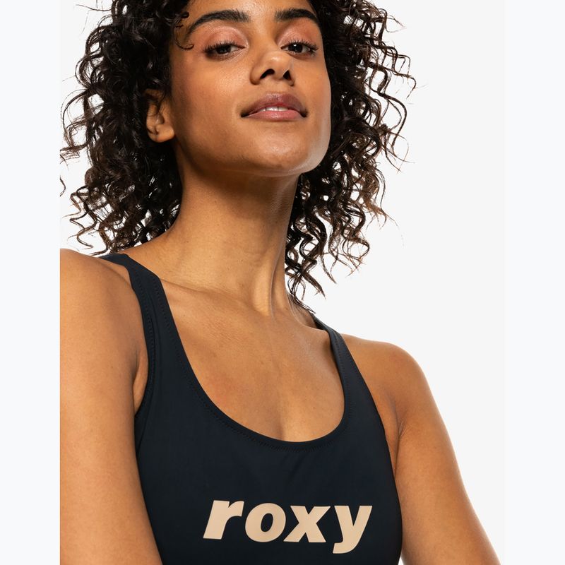 Női egyrészes fürdőruha ROXY Active Cross anthracite 8