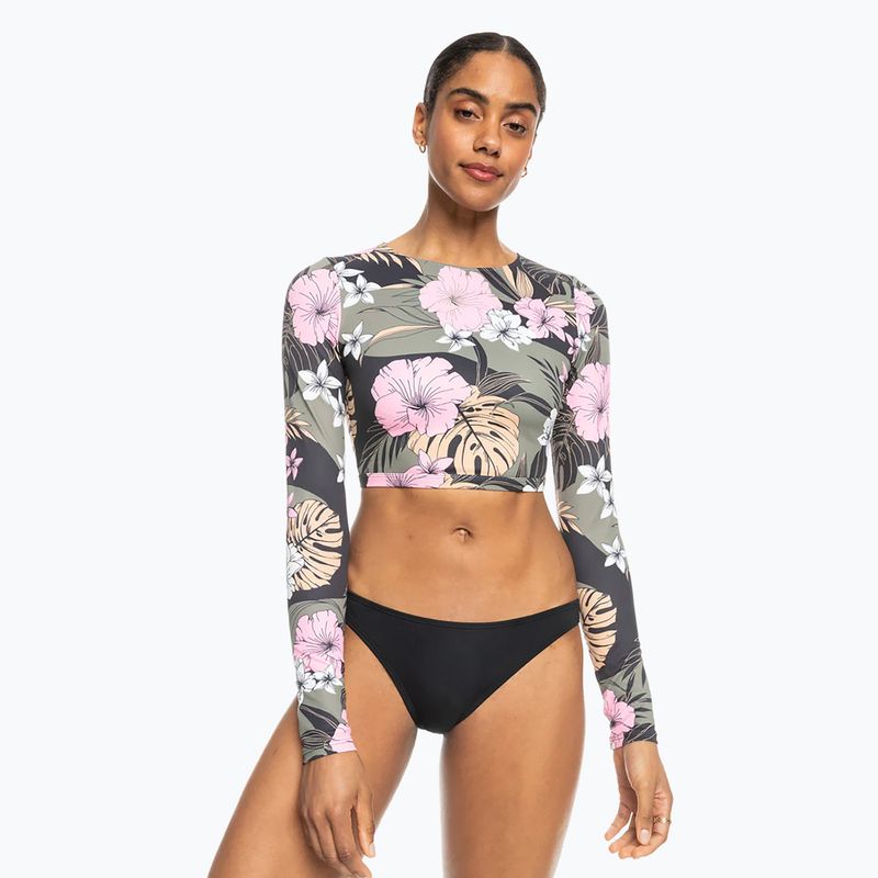 Roxy Pro Nose Ride Crop Lycra anthracite classic pro surf női hosszú ujjú úszáshoz 2