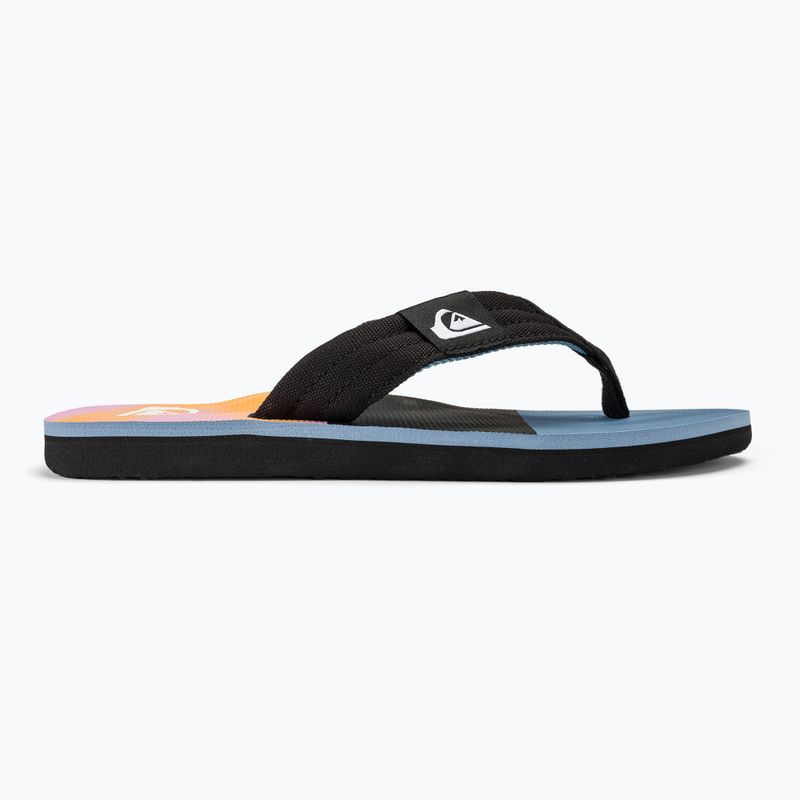 Férfi flop-flop papucs Quiksilver Molokai Layback II blue / blue / orange 2