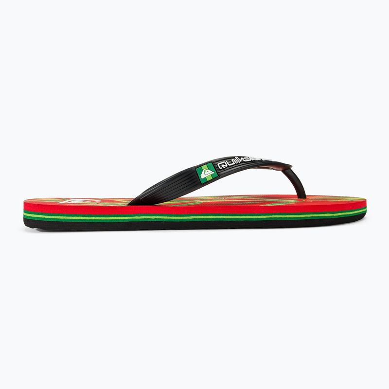 Quiksilver Molokai Art II black/red/black férfi flip-flop papucs 2