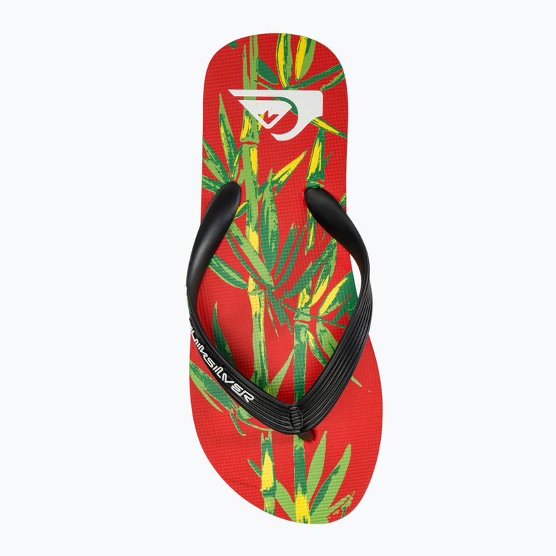 Quiksilver Molokai Art II black/red/black férfi flip-flop papucs 5