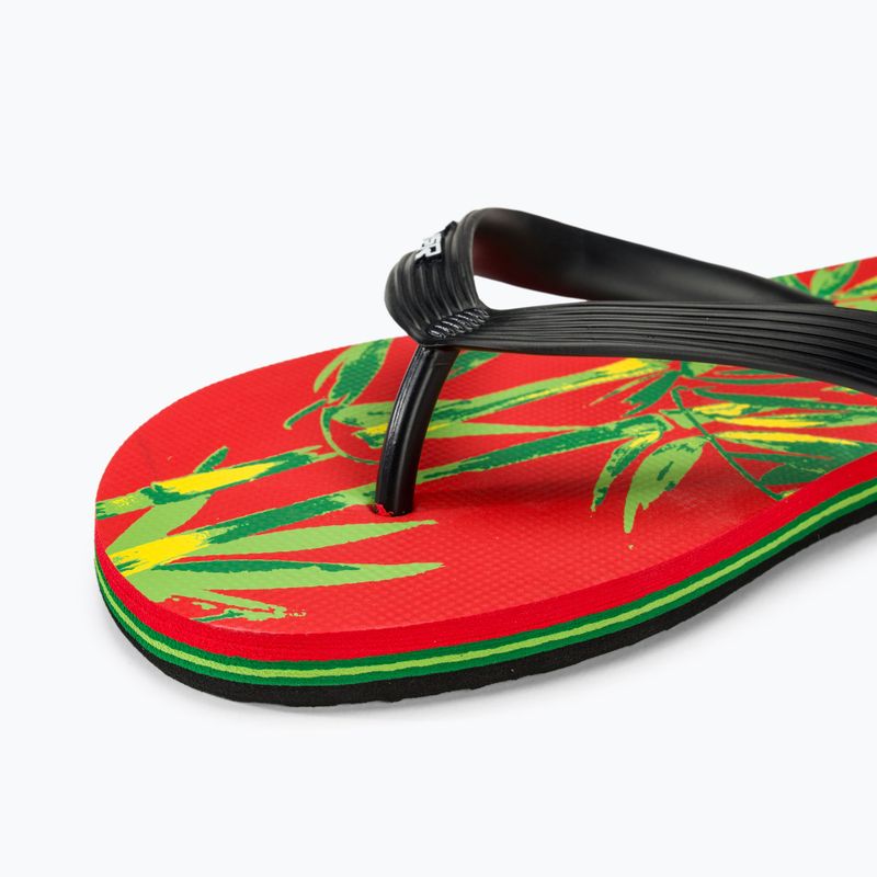 Quiksilver Molokai Art II black/red/black férfi flip-flop papucs 7